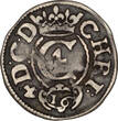 DENMARK / GERMANY 1/16 Speciedaler (3 Skilling Lybsk) 1623 Schleswig-Holstein-Glückstadt - Christian IV ss-