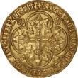 FEUDAL LOW COUNTRIES Nieuw Gouden Schild met Leeuw / Gold Ecu with Lion n.d. (1373-1377) County of Flanders - Louis II of Male fast vz