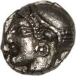 ANCIENT GREECE AR Diobol c. 521-478 BC Ionia - Phokaia fast vz