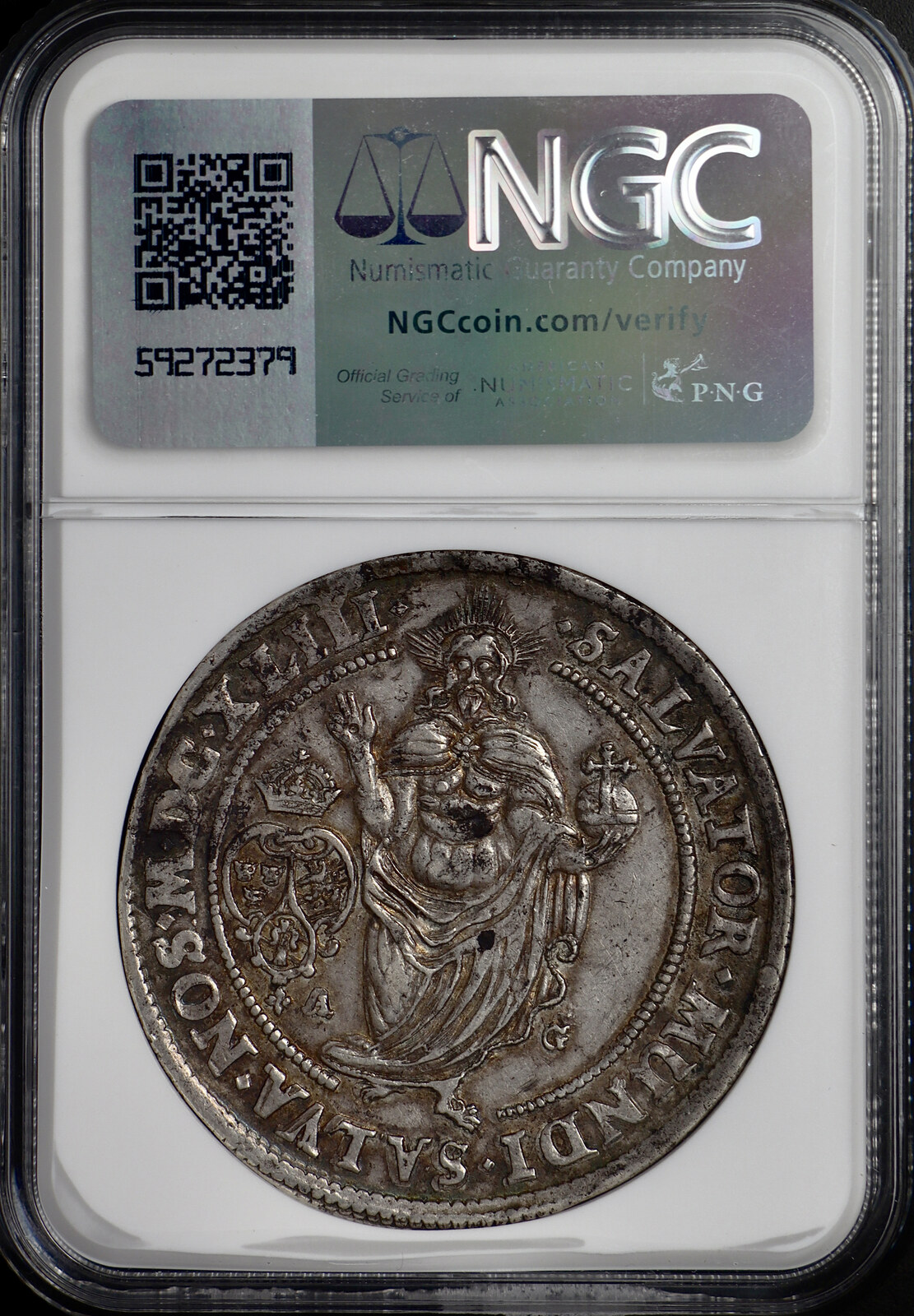 SWEDEN 1 Riksdaler MDCXLIII (1643) Christina NGC XF 40 | MA-Shops