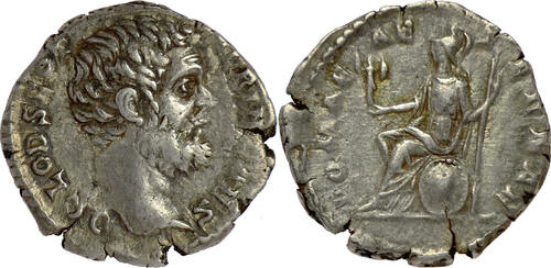 ROMAN EMPIRE AR Denarius 193-195 A.D. Second Imperial civil war - Year of the Five Emperors - Clodiu