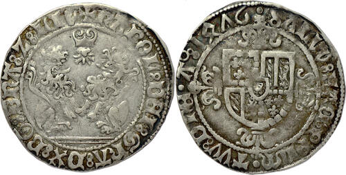 Burgundian Netherlands Dubbel Vuurijzer / Double Briquet 1476 Duchy of Brabant (Antwerp) - Charles t
