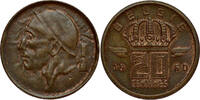 BELGIUM 20 Centiemen Boudewijn I - MINT ERROR/MISSLAG - obverse multiply struck -