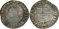 ENGLAND Sixpence 1574 House of Tudor - Elizabeth I - Tower Mint - Fourth Issue - mm. eglantine fast 