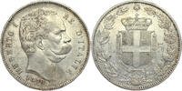 ITALY 5 Lire Kingdom - Umberto I - 1st type - mm. R - Rome Mint - LOW MINTAGE - VERY RARE -