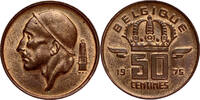BELGIUM 50 Centimes Boudewijn I - VARIETY with short 7 in date -