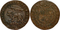 SOUTHERN NETHERLANDS Jeton or Rekenpenning Duchy of Brabant - Albrecht & Isabella -