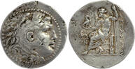 KINGDOM OF MACEDON AR Tetradrachm Ionia - Miletus - Alexander III the Great - posthumous issue -