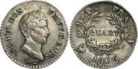FRANCE Quart (1/4 Franc) Premier Empire - Napoleon I -