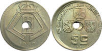 BELGIUM 5 Centimes Leopold III - MINT ERROR / MISSLAG -