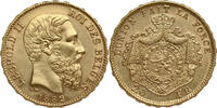BELGIUM 20 Francs 1882 over 72 Leopold II vz
