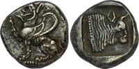 ANCIENT GREECE AR Triobol Thrace - Abdera -
