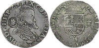 SPANISH NETHERLANDS 1/5 Philipsdaalder States in Revolt - with countermark for Holland -