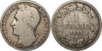BELGIUM 1 Franc Leopold I -