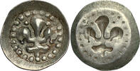 HOLY ROMAN EMPIRE AR Bracteate Pfennig au lis / Lilienpfennig Free Imperial City of Strasbourg - Anonymous -