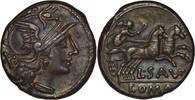 ROMAN REPUBLIC AR Denarius L. Saufeius -