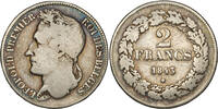 BELGIUM 2 Francs Leopold I -