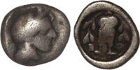 ANCIENT GREECE AR Triobol Attica - Athena -
