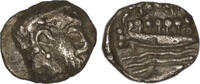 AR Obol or 1/12 Shekel c. 380-350 BC PHOENICIA Anonymous fast ss
