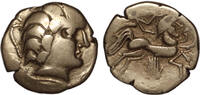 CELTIC GAUL EL Stater 1st half 1st C. BC Pictones (region of Poitiers) ss