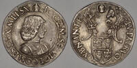 ITALIAN STATES AR Testone n.d. (1481-1484) Duchy of Milan - Gian Galeazzo Maria Sforza, with Ludovic