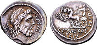 ROMAN REPUBLIC AR Denarius 60 BC Plautia - P. Plautius Hypsaeus ss+ 425,00 EUR  zzgl. 11,00 EUR Versand