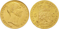 NETHERLANDS 5 Gulden 1843 Willem II VZ/VZ+