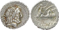 Roman Republic AR Denarius Serratus Q. Antonius Balbus -