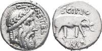 Roma Denarius 47-46 BC BC Q. Caecilius Metellus Pius Scipio Very s