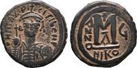 Nicomedia Follis Maurice Tiberius (582-602). Æ 40 Nummi -