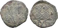 Constantinople Follis Leo IV the Khazar with Constantine VI, Leo III and Constantine V (775-780). Æ Follis - 40 Nummi -
