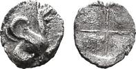 Ionia, Teos Tetartemorion Ionia, Teos, c. 450-425 BC. AR Tetartemorion -