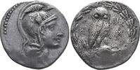 Athene Tetradrachm irca 165-42 BC. Attica. Athens ss+