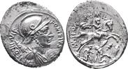 Rome P. Fonteius P. f. Capito,- RARE Rare Republican Denarius (55 BC) ss+