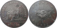 Sierra Leone 1 Penny 1791 Sierra Leone Company. ss 119,00 EUR  zzgl. 9,95 EUR Versand