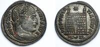 Roman Empire, Constantine I / Camp-gate with two turrets, AE Follis (AD 307-337) vz
