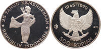 Indonesia - 500 Rupiah 1970. 25th Anniversary of Independence, Wayang da... 380,00 EUR  zzgl. 11,95 EUR Versand
