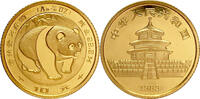 China - 10 Yuan Commemorative issue the 1st Panda Series, Gold Bullion 1/10 Oz. -