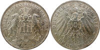 German Empire, Hamburg 3 Mark 1913 J ss 48,00 EUR  zzgl. 9,95 EUR Versand