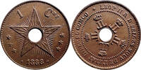 Belgian Congo 1 Centime 1888 Léopold II unz 35,00 EUR  zzgl. 9,95 EUR Versand