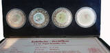 Somalia 4 x 1 dollar 2005- Pope Benedikt XVI in black plastic box with COA Proof