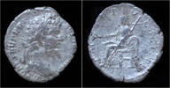 Roman denarius Septimius Severus AR denarius Pax seated left -
