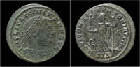 Roman follis Licinius I follis Jupiter standing facing -