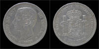 Spain 5 pesetas Spain Alfons XII 5 peseta 1875 -