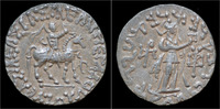 Indo-Scythian tetradrachm Indo-Scythian Azes I AR tetradrachm