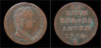 Austrian Netherlands oord Austrian Netherlands Brabant Maria-Theresia 1 oord (liard)1750 -