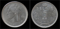 Belgium 5 frank Belgium Leopold III 5 frank 1936 VL- pos B -