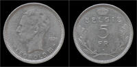 Belgium 5 frank Belgium Leopold III 5 frank 1936 VL- pos A -