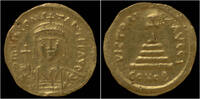 Byzanthine solidus Tiberius II AV solidus Constantinople mint