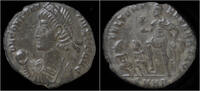 Roman centenionalis Constantius II AE centenionalis Constantius standing left